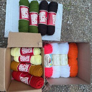 Vintage 80s & 90s Yarn Skeins 11 NWT 1 extra BUNDLE